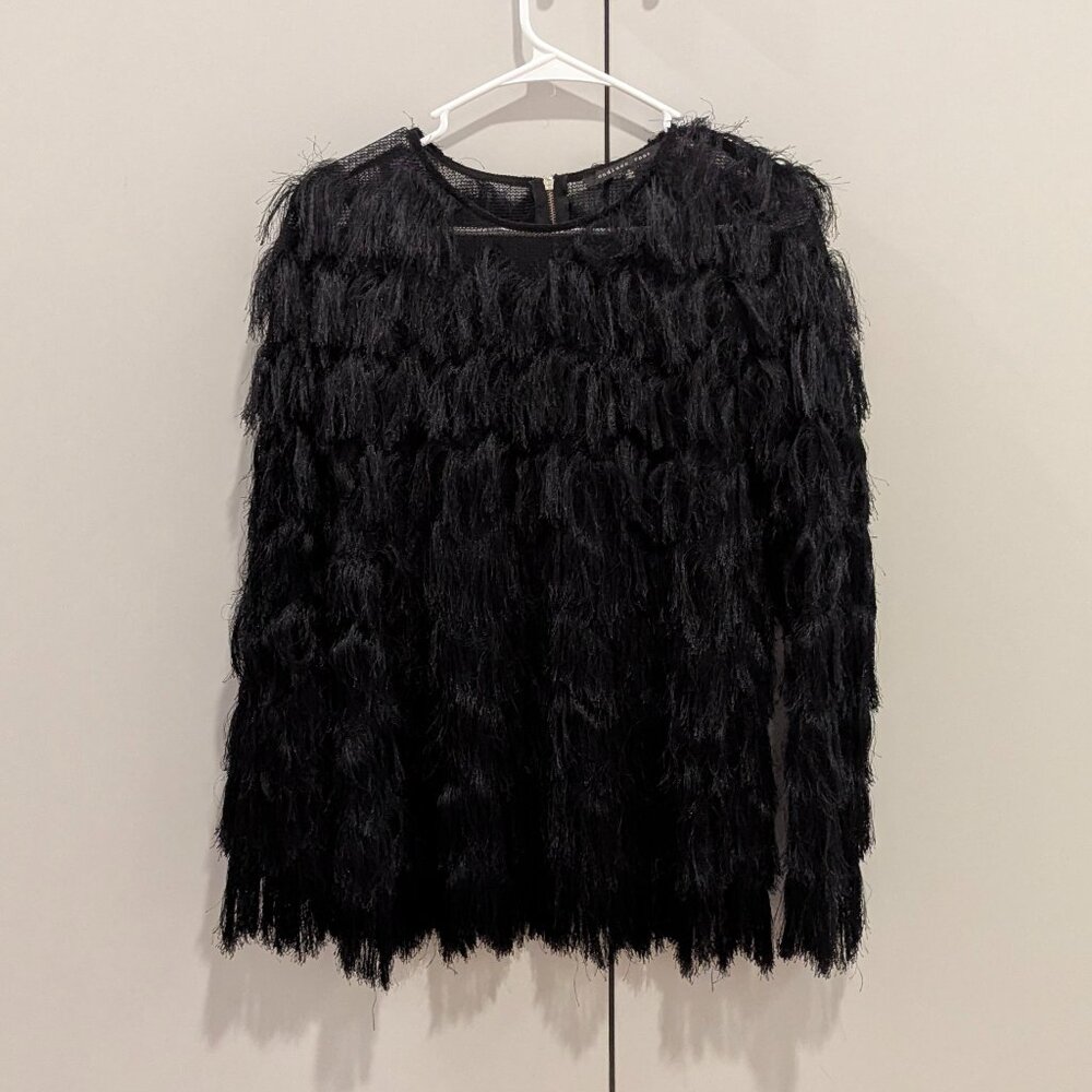 Endless Rose Eyelash Textured Top with Back Zipper